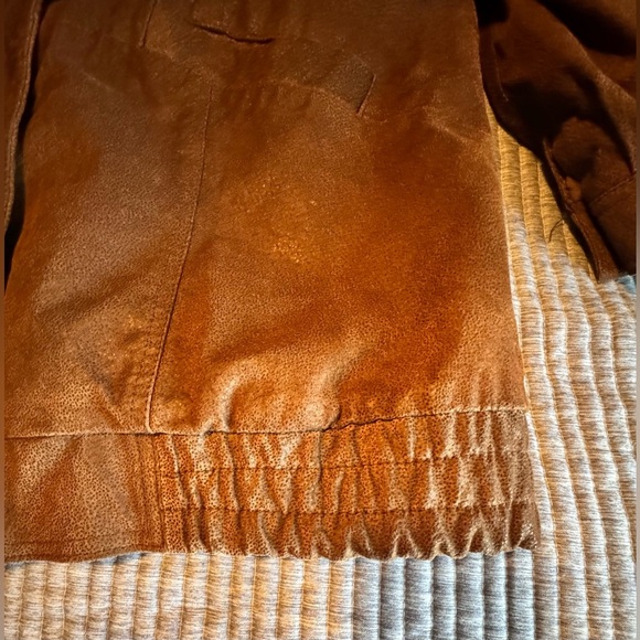 Roaman's Dark Brown Leather Suede Jacket Size A8-Large - Picture 12 of 13